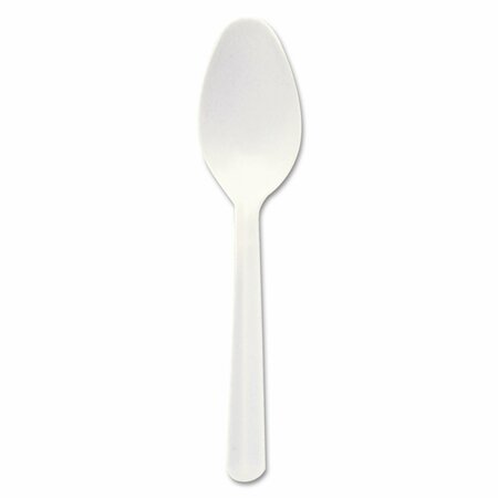 DART Bonus Polypropylene Cutlery, 5", Teaspoon, White, PK1000 S5BW